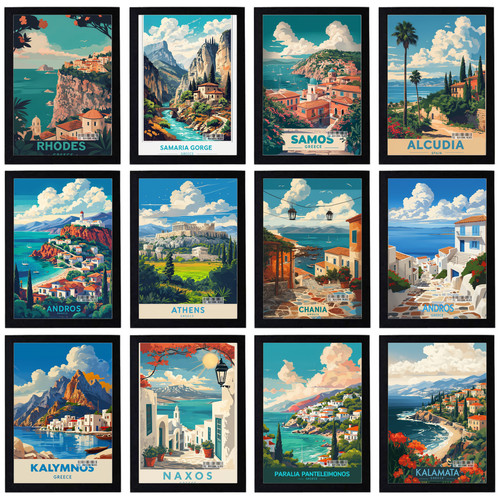 Vintage greece holiday travel - vintage,