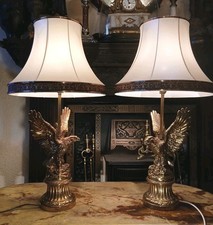 A Pair Of Vintage Brass Desk