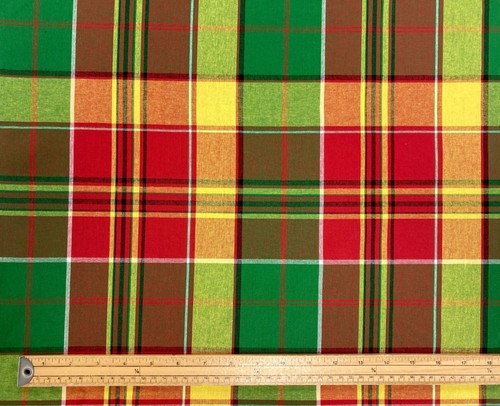 Multicoloured plaid cotton - plaid,