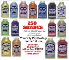 Embroidery Machine Thread Marathon Rayon for Brother Janome 400+ Colours 1,000m