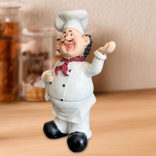 Resin chef figurine desktop - chef,