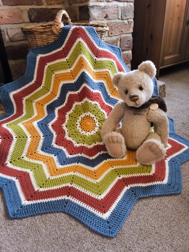 Baby crochet blanket shawl - blanket/shawl, boy