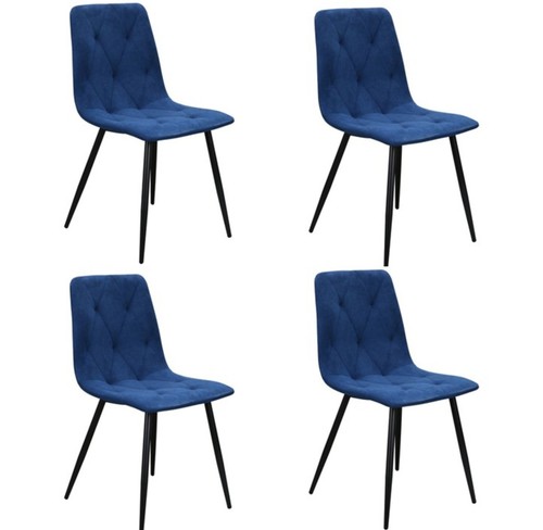 Set velvet dining chairs - 4,