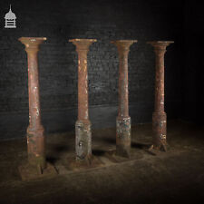 Cast Iron Columns, Set of 4 19th C Stanchions Pillars
