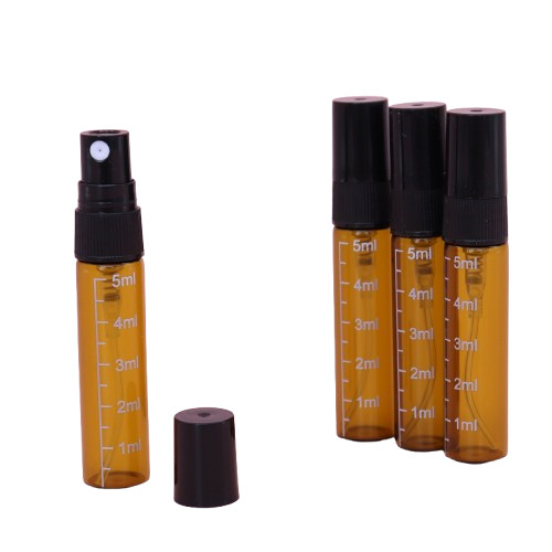 5ml empty amber - empty, glass