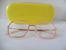 Marc Jacobs 41 Pale Pink & Rose Gold Geometric Eye Glasses & Case/Cloth 54 140