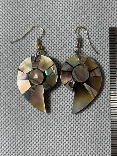 Abalone shell earrings and - abalone,