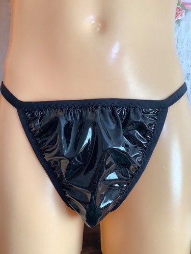 Pvc black shiny full - , size