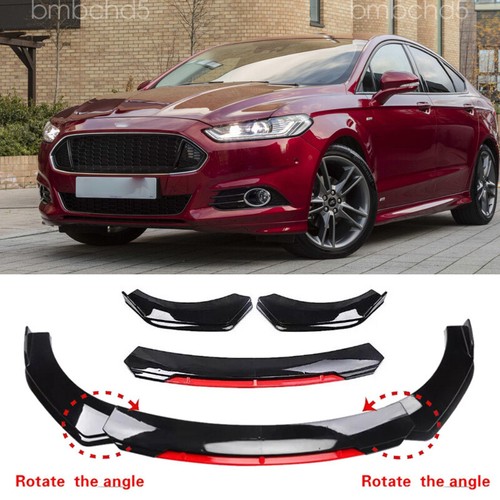 Gloss black red front - black&red, bumper