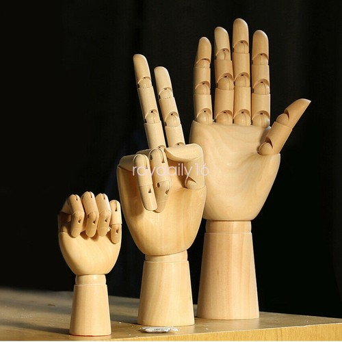 Wooden left right hand - 12",