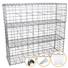 Gabion Baskets Wall  Outdoor Cages Stone Wire Mesh Planter 100 x 50 x 30