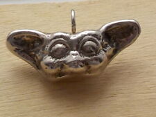 Rare Cute Solid Chunky Heavy Sterling Silver Gizmo Pendant One Of A Kind
