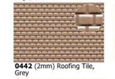 Slaters 0442 2mm Scale N Gauge 0.5  x 300mm x 174mm Roof Tile Plastikard Sheet 2