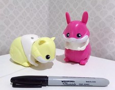 2 x VTech Petsqueaks HAMSTER & BUNNY RABBIT light sounds electronic robotic pets