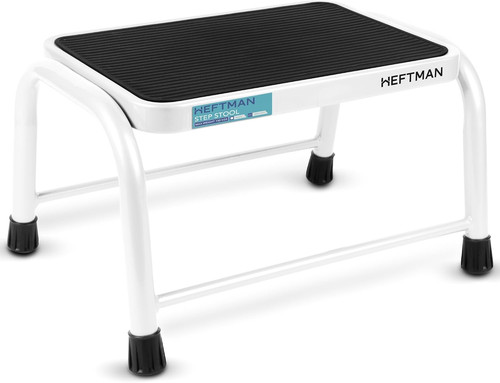 Heftman white step stool - white,