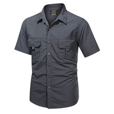 Mens Work Shirts Military