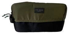 Ted Baker, Men's, Olive Green/Black, Cosmetic/Wash Bag