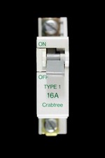 CRABTREE 16 AMP TYPE 1 M6 MCB CIRCUIT BREAKER SB6000