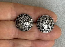 pair VINTAGE PERUVIAN STERLING