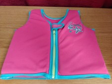 Speedo Pink Girls Swim Vest Float Buoyancy Aid 2-4 Years 15-20kg