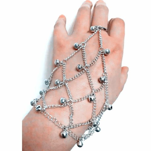 Silver bracelet with slave - silver,