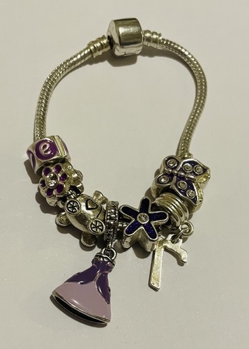 Girls silver tone bracelet - girls,