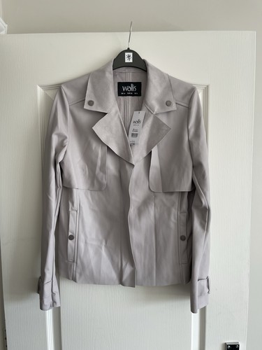 Wallis light grey - grey, leather