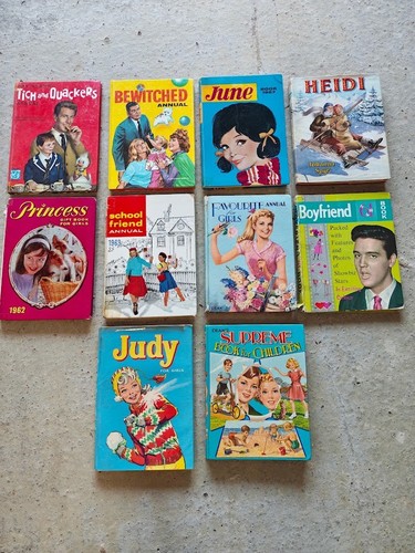 Vintage girls annuals from
