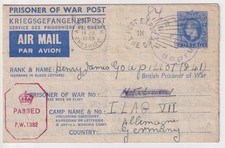 WW2 Guernsey Internee Tost Ilag VII Letter Heny Goupillot Died POW June 1st 1945