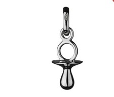 LONDON Ladies Sterling Silver Baby's Dummy Pacifier Charm BNWT RRP60