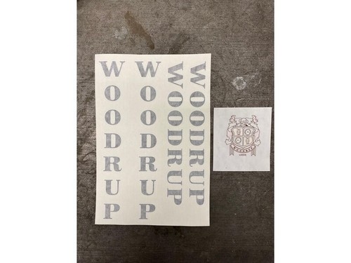 Woodrup cycles decal set - woodrup,