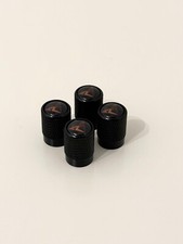 4 Piece Set Of Black Tyre Valve Caps Fit For CUPRA Born Leon Ateca Formentor
