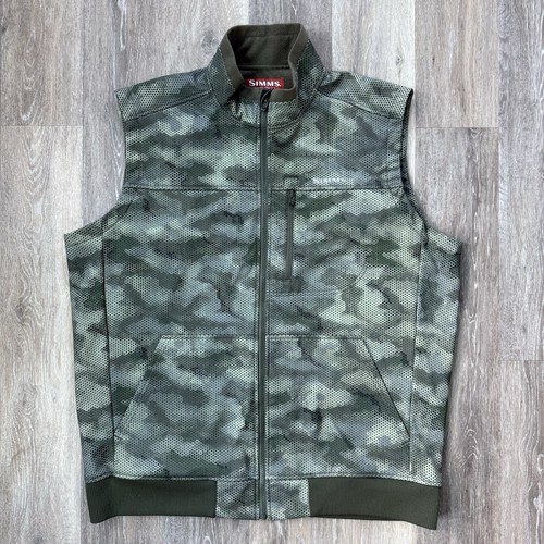 Simms rouge fleece vest - fleece, loden