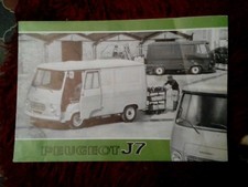 Peugeot J7. 1972  Van/pickup/bus Sales Brochure
