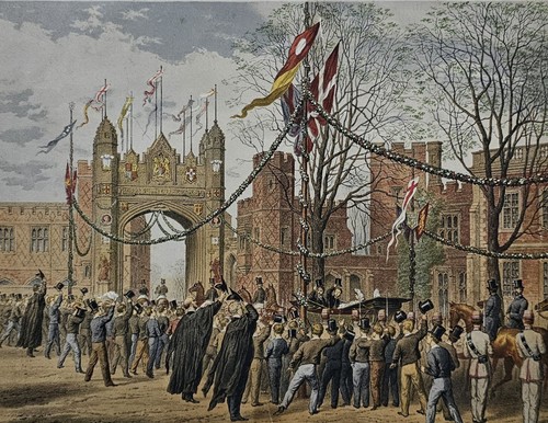 Antique 1863 chromolithograph - antique,