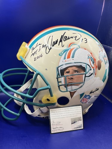 Dan marino signed helmet - marino,