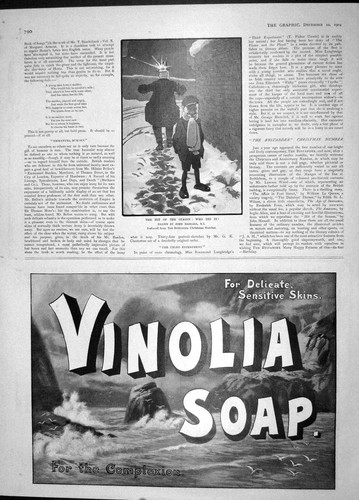 Old antique print - print, 1904