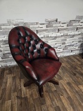 CHESTERFIELD DIRECTORS SWIVLE EXECUTIVE OFFICE CHAIR IN ANTIQUE OX BLOOD RED