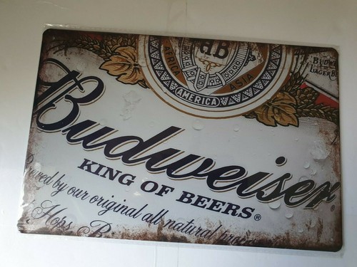 Budweiser label metal - budweiser,