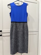 Hobbs Lilibeth Dress Blue Size