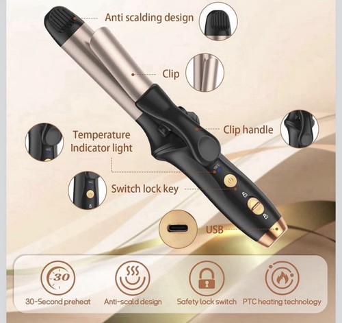 Hair curling wand - wand, tongs