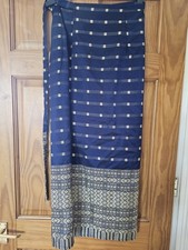 Thai Silk Blue  and Gold