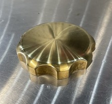 Chunky Brass Fuel/Gas Cap Cover for 2000-2016 Triumph SE/Scrambler/T100/Thruxton