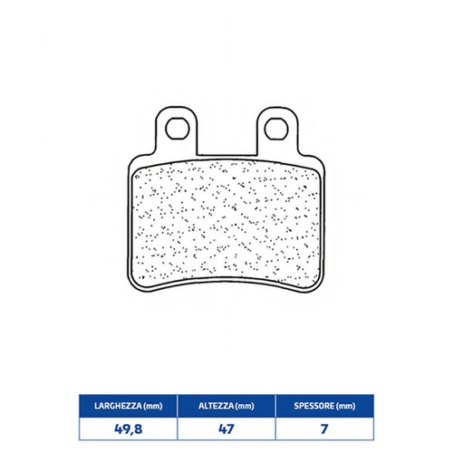 Sintered brake pads italjet - pads,
