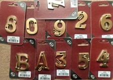 SOLID BRASS HOUSE NUMBERS 2"