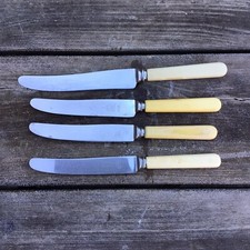 Vintage Mixed Sheffield Stainless Steel Butter Dessert Dinner Knives 8-9.25”
