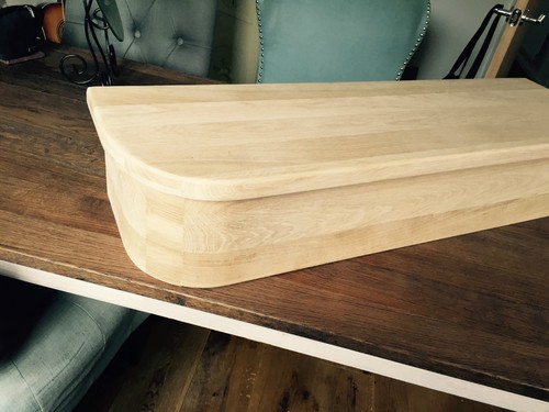 Oak stair bottom bullnose - stair,