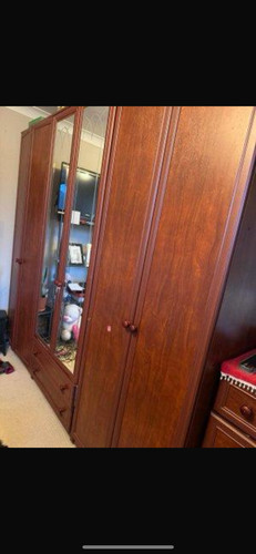 Door wardrobe with mirror - wardrobe,