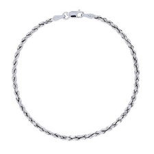 10k White Gold Mens 2.5mm