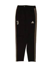ADIDAS Womens Juventus Tracksuit Trousers UK 8 Small Black Polyester HJ07